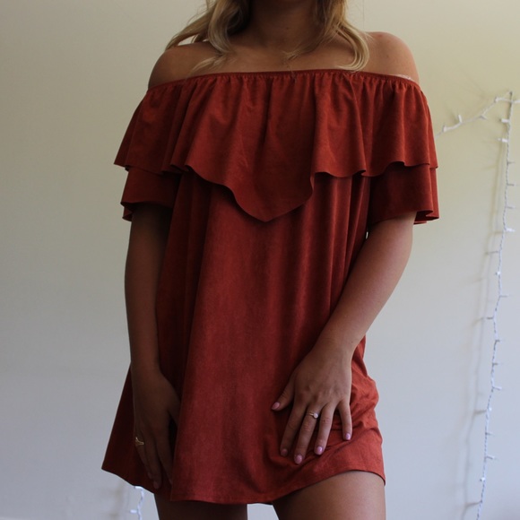 Suede cocktail dress - Picture 2 of 8